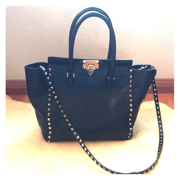 Valentino Handbags - Valentino Double Handle Rockstud Tote - Medium